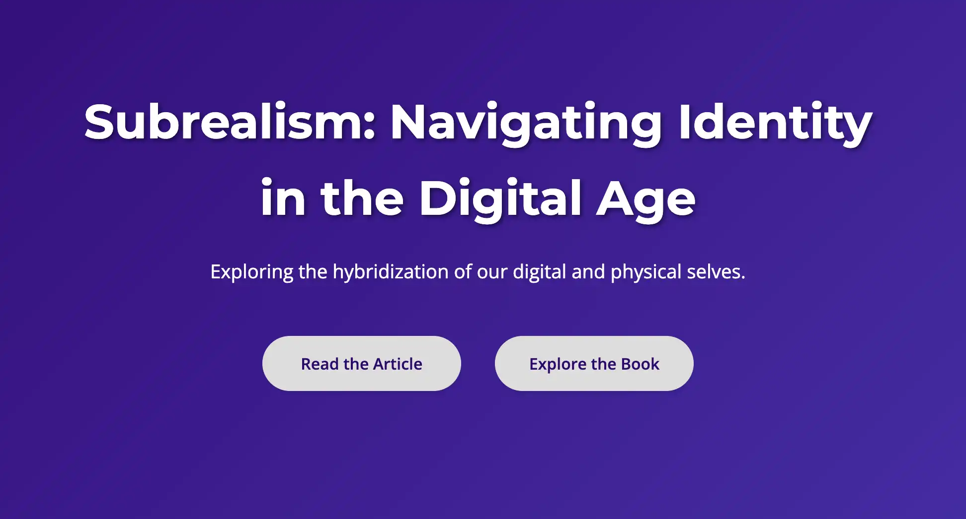 SUBREALISM research project visual